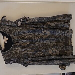 Michael Kors Peep Shoulder long sleeve blouse